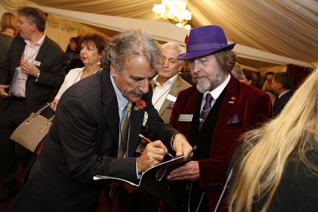 Dr Ernesto Sirolli with small business champ Tony robinson OBE