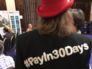 #PayIn30Days campaigner Tony Robinson OBE